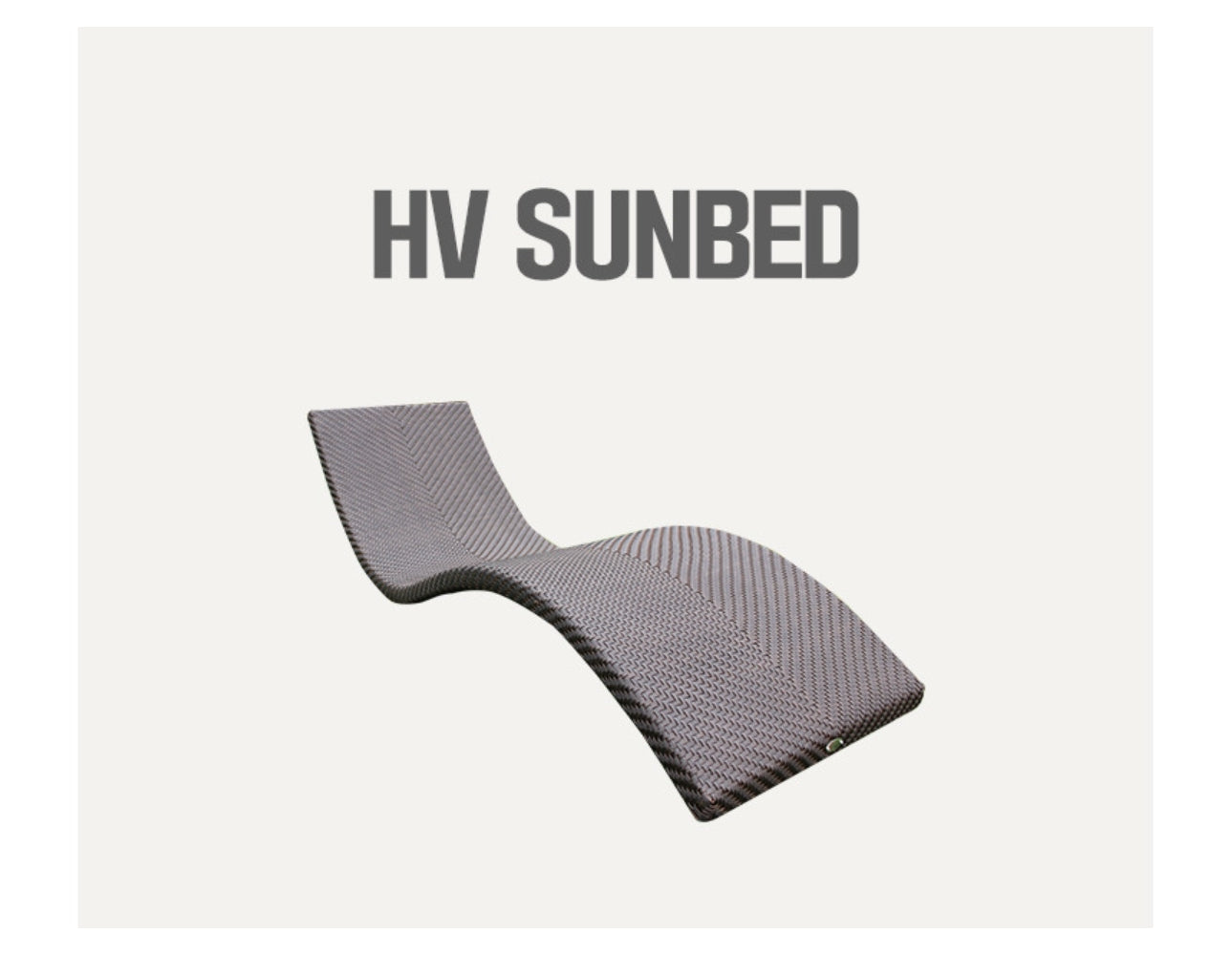 outdoor hv sunbed made of fibers black