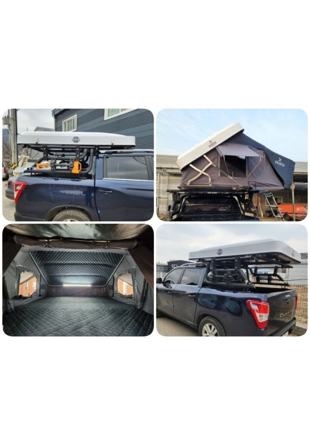 Hard shell rooftop tent for 4 people Made in korea